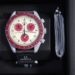 🍡Swatch x Omega Bioceramic Moonswatch Mission to Pluto Watch